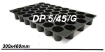 DP 5/45/G Рассадные кассеты 300х460 Длина: 46 смШирина: 30 см , Кол-во ячеек- 45Размеры ячейки:верх Ø — 50 ммниз Ø — 40 ммвысота — 50 мм