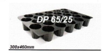 DP 65/25 Рассадные кассеты 300х460 (100) ,Кол-во ячеек- 25Размеры ячейки:верх Ø — 65 ммниз Ø — 45 ммвысота — 65 мм