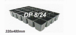 DP 8/24 Рассадные кассеты 320х480 (80) ,Кол-во ячеек- 24Размеры ячейки:верх — 76×76ммниз — 55×55 ммвысота —70 мм
