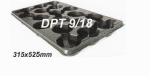 DP T 9m/18, PD To 9m/18  Рассадные кассеты 250х560 ,Кол-во ячеек- 18Размеры ячейки:верх Ø — 90 мм