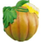 Фигура Тыква  с цветами,32х34