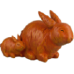 Декор Морковные зайцы,24х30 см