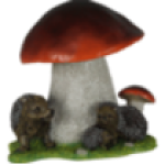 Фигура Ежики под грибом,50х48 см