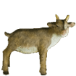 Фигура Козлик коричневый маленький,49х44 см