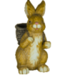 Фигура Зайка с корзиной за спиной,