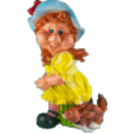 Фигура Девочка с собакой,71х48 см