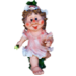 Фигура Девочка с цветком,62х35 см