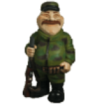 Фигура Охотник с ружьем,63х35х23