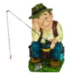 Фигура Рыбак,52х32х24