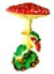 Фигура садовая  "Два мухомора с лягушками" Большие (440*300мм) 450, шт