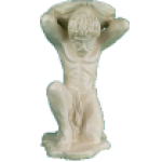 Скульптура Зевс с чашей,65х50 см