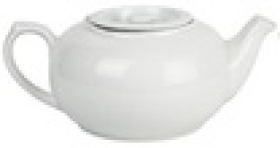 Чайник заварочный 800мл, D=21.5см, L=14см, H=9см, фарфор, белье тс0718-6, шт