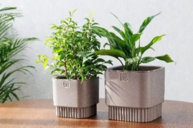 Бостон квадрат VipSet 5,5 л шоколад Горшок с дренажной системой