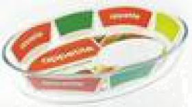 Форма стекл овал 35x24x6см/3,2л рифл/дно ТМ Appetite, шт