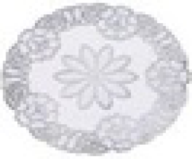 Салфетка Grace Лейс БЕЛЫЙ ПЕРЛАМУТР круг 38*38см LO-1009PU 109333 1/12/600, шт
