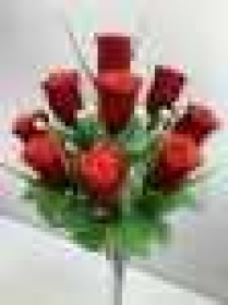 Букет роз бутонов бархатных, 9 гВысота: 55.0 см