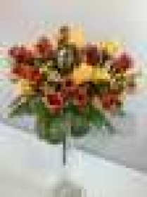 Букет роз бутонов двухцветных, 7 в, 21 г                                                     Высота: 32.0 см