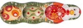 БЛЮДО ДЛЯ ЯИЦ  КОЛЛЕКЦИЯ "СВЕТЛАЯ ПАСХА" 22*6,2*1,5 СМ, шт