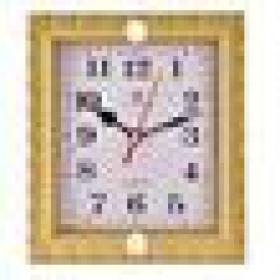 Часы настенные Atlantis TLD-5999 16,5*14,5*3,6см золото 5999з, шт