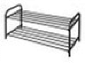 Этажерка ЭТК2 (ЭТК2/Ч черный), шт
