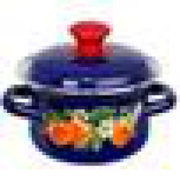 Кастрюля эм. цилиндр.  1,0л  с/д синий 42315-073/6син  1/12, шт