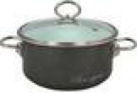 "Bon Appetite" Кастрюля эм. 1,5л (цилиндр.,мокрый асфальт)  8СB165S (СТАЛЬЭМАЛЬ) 1/4    , шт