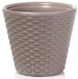 DBR400-7529U Кашпо pot RATO -MOCCA+ IWKO355 Диаметр: 38,8 смВысота: 37 смОбъем: 26 л