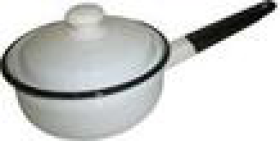 Ковш эм. 1,5л С42108.3 с крышкой белый   1/12, шт