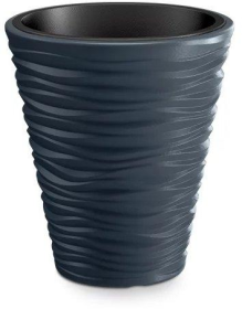 DBSA350-S433 Кашпо SAND - antracyt (d - 34,5 h - 38,5 v - 11/21)