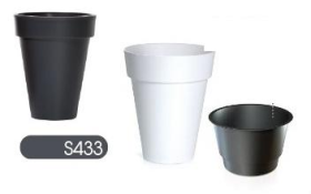 DCUS460-449  Горшок д/цветов Cube slim  белый+ вставка Диаметр: 46,1 смВысота: 57,7 смОбъем: 55 л