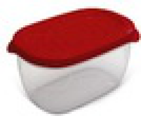 Контейнер прямоугольный Flexo 0,65л (красный) , шт