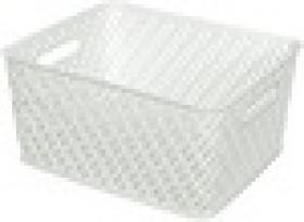 Корзина "Плетенка" (350х290х175) (белый) М-3501, шт