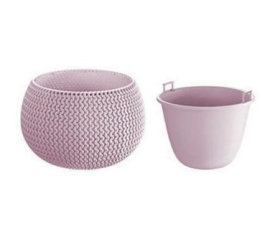 DKSP180-5245U Кашпо SPLOFY BOWL - light berry ,Диаметр: 18 смВысота: 13 смОбъем: 1,4 л