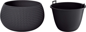 DKSP290-S433 Кашпо SPLOFY BOWL - anthracite, Диаметр: 29 смВысота: 19,5 смОбъем: 3,9 л