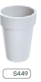 DLOFS250-S449 Кашпо Lofly Slim - bialy (d -24,5, h - 31,9, v - 9,3)