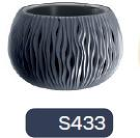 DSK150-S433 Горшок д/цветов  Sandy bowl anthracite+ технол-й горшок (комплект) Диаметр: 14,4 смВысота: 11 смОбъем: 0,75 л
