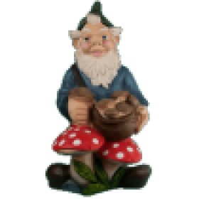 Фигура Гном с грибами,76х49 см