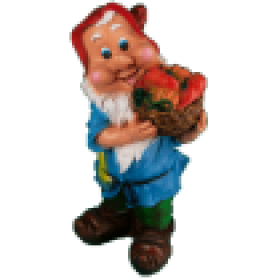 Фигура Гном с корзиной моркови,58х32 см