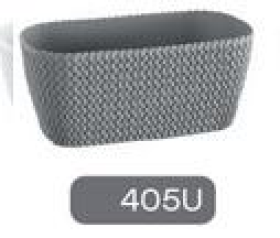 DSPС400-405U Кашпо  SPLOFY (misa)  stone gray Длина: 39,7 смШирина: 18 смВысота: 14,5 смОбъем: 7,4 л