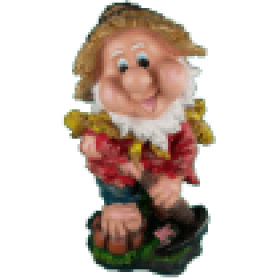 Фигура Гном с мотыгой и тыквой,25х44 см
