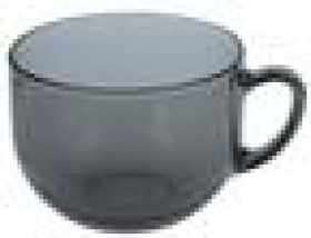 ДЫМЧАТОЕ СТЕКЛО Бульонница с ручкой 670мл BASILICO GREY 62527-6  1/6, шт