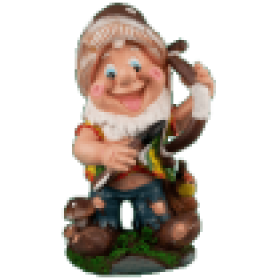 Фигура Гномик с луком,24х42 см