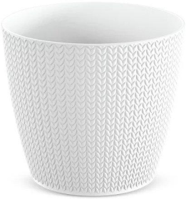 DWH260-S449 Горшок д/цветов WHEATY white Диаметр: 25,8 смВысота: 22,9 смОбъем: 9 л
