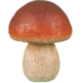 Фигура Боровик красный маленький,13х11 см