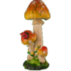 Фигура Гриб с божьей коровкой,22х49 см