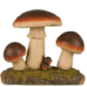 Фигура Маслята на пеньке,29х30 см