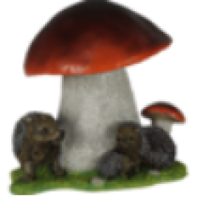 Фигура Ежики под грибом,50х48 см