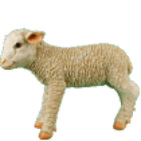 Фигура Овечка стоячая,34х47 см