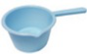 Ковш с ручкой 1л голубой 8012, шт