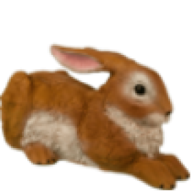 Фигура Заяц лохматый лежащий,18х38 см
